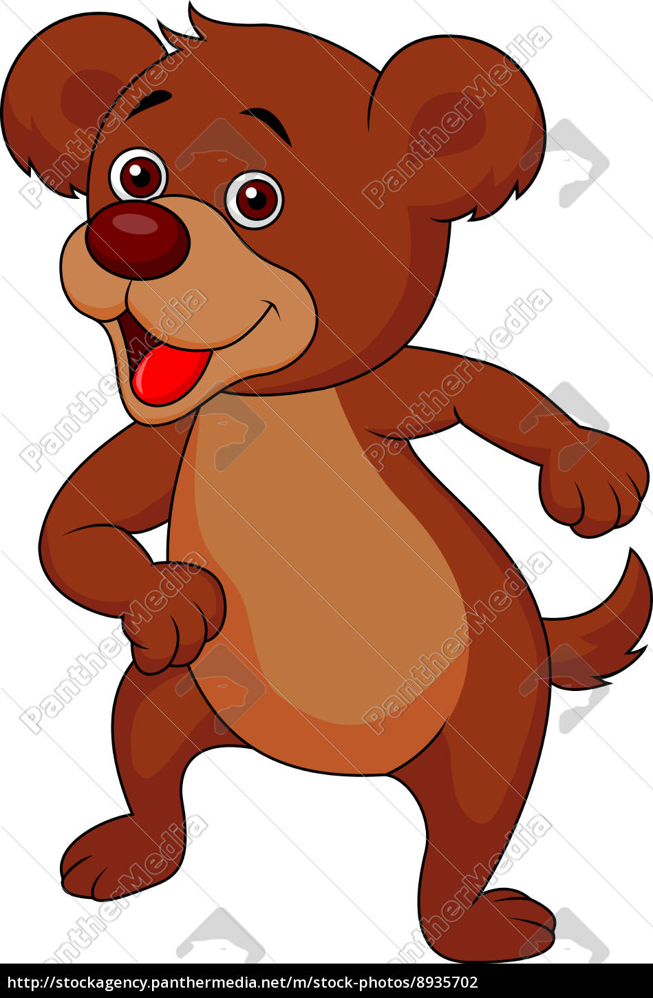 Baby Bear Cartoon Dancing Stock Image Panthermedia Stock Agency