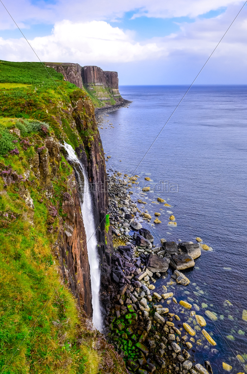 Kilt Rock Coastline Cliff In Scottish Highlands Royalty Free Photo Panthermedia Stock Agency