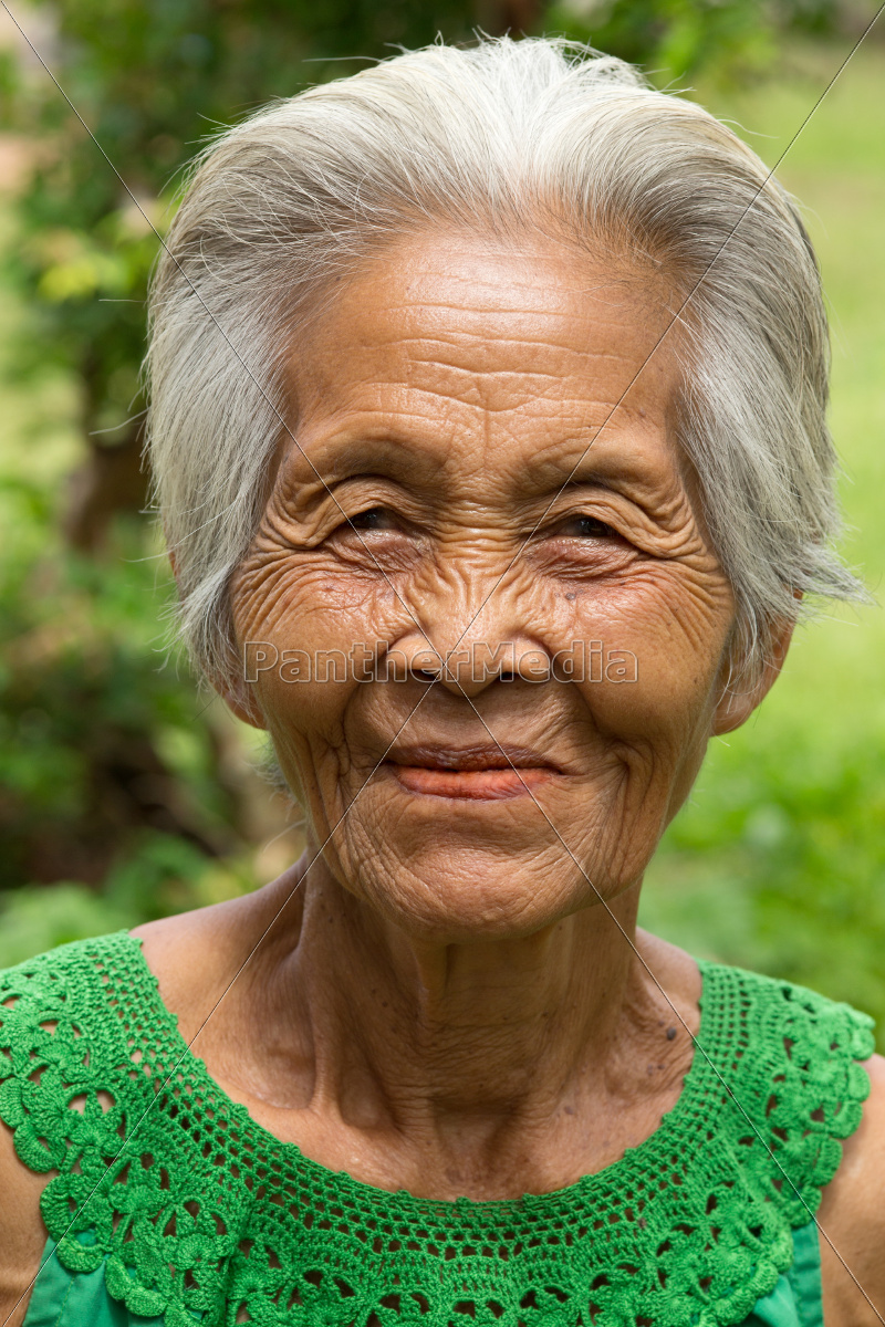 Asian woman old Asian woman,