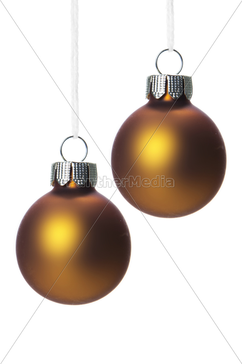 bronze christmas balls