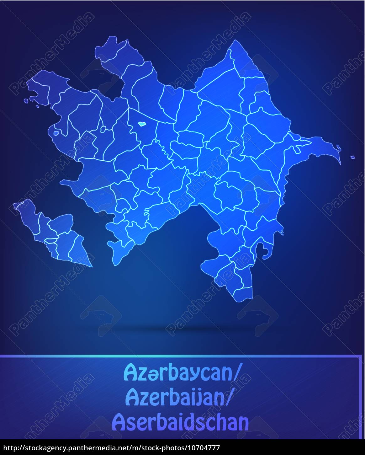 Map Of Azerbaijan With Borders As Scribble Royalty Free Image   ~map Of Azerbaijan With Borders As 10704777 High 