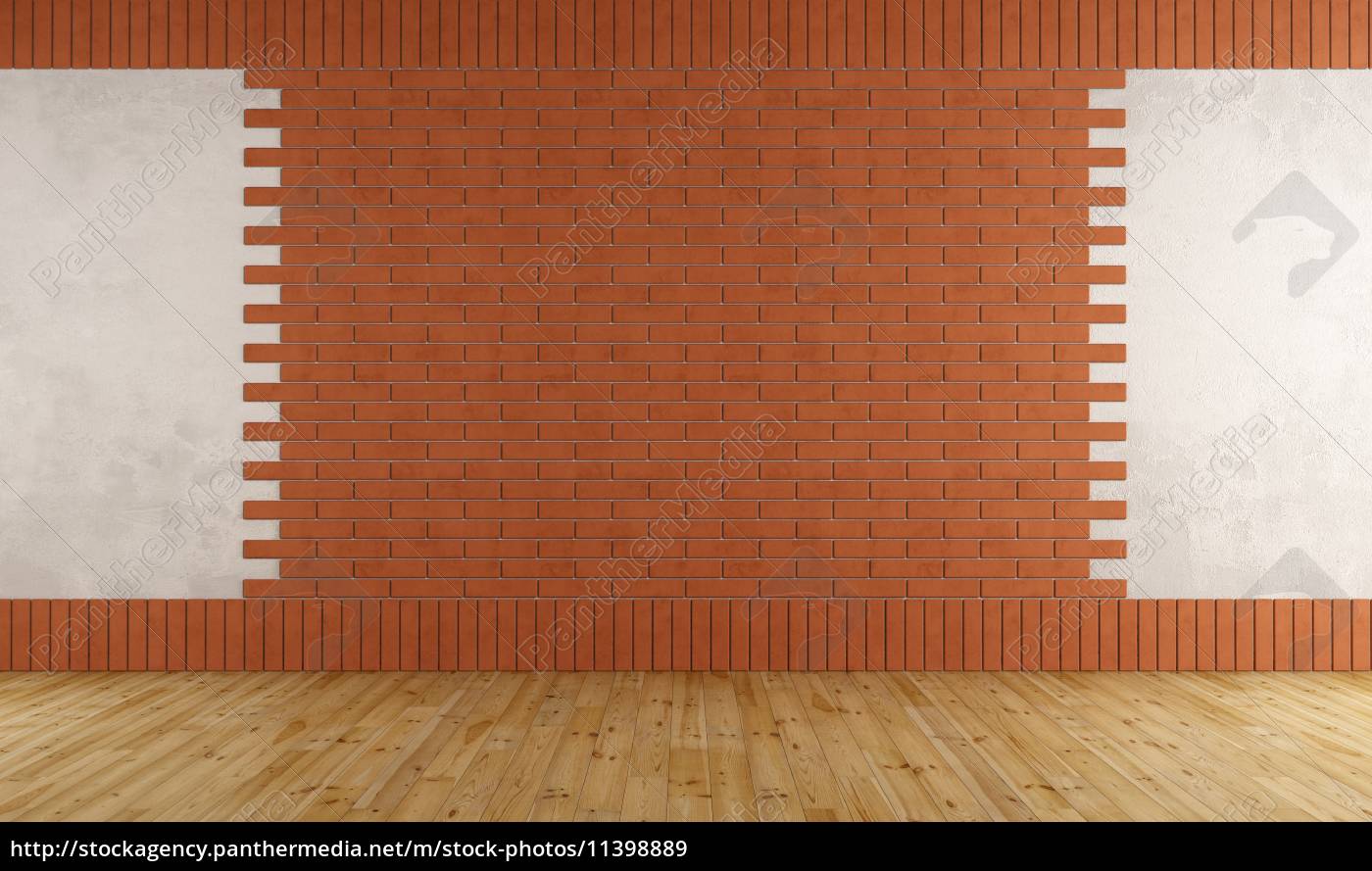 Empty room with brick wall - Stock Photo #11398889 | PantherMedia Stock