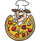 Italian Pizza Cartoon Illustration Royalty Free Photo Panthermedia Stock Agency