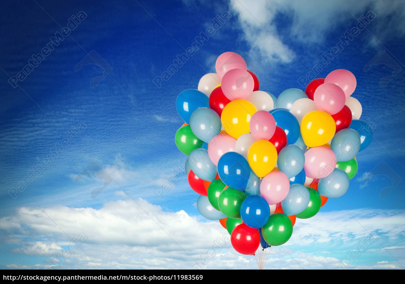 Colorful Balloons In The Sky Royalty Free Image Panthermedia Stock Agency