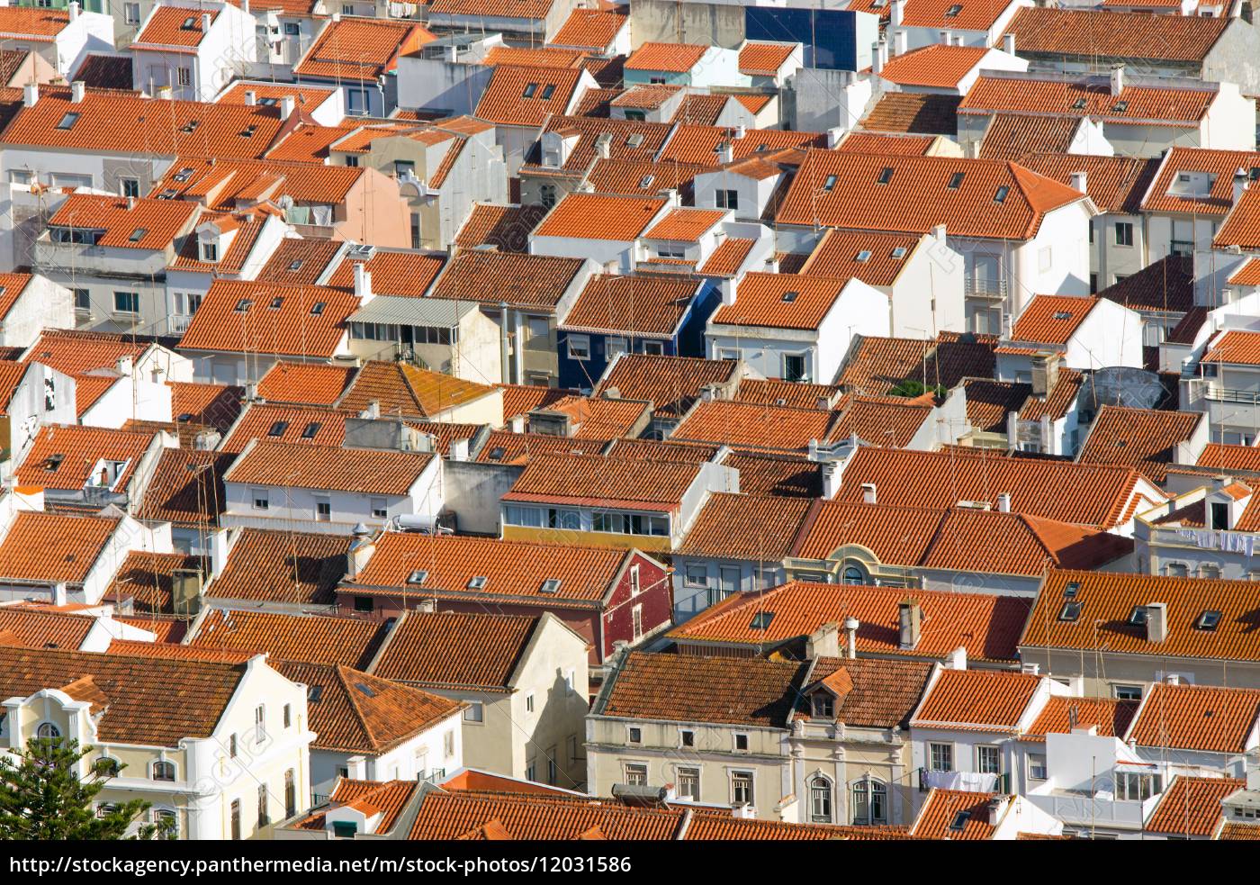 Red Roofs Of Nazare Portugal Stock Image Panthermedia Stock Agency