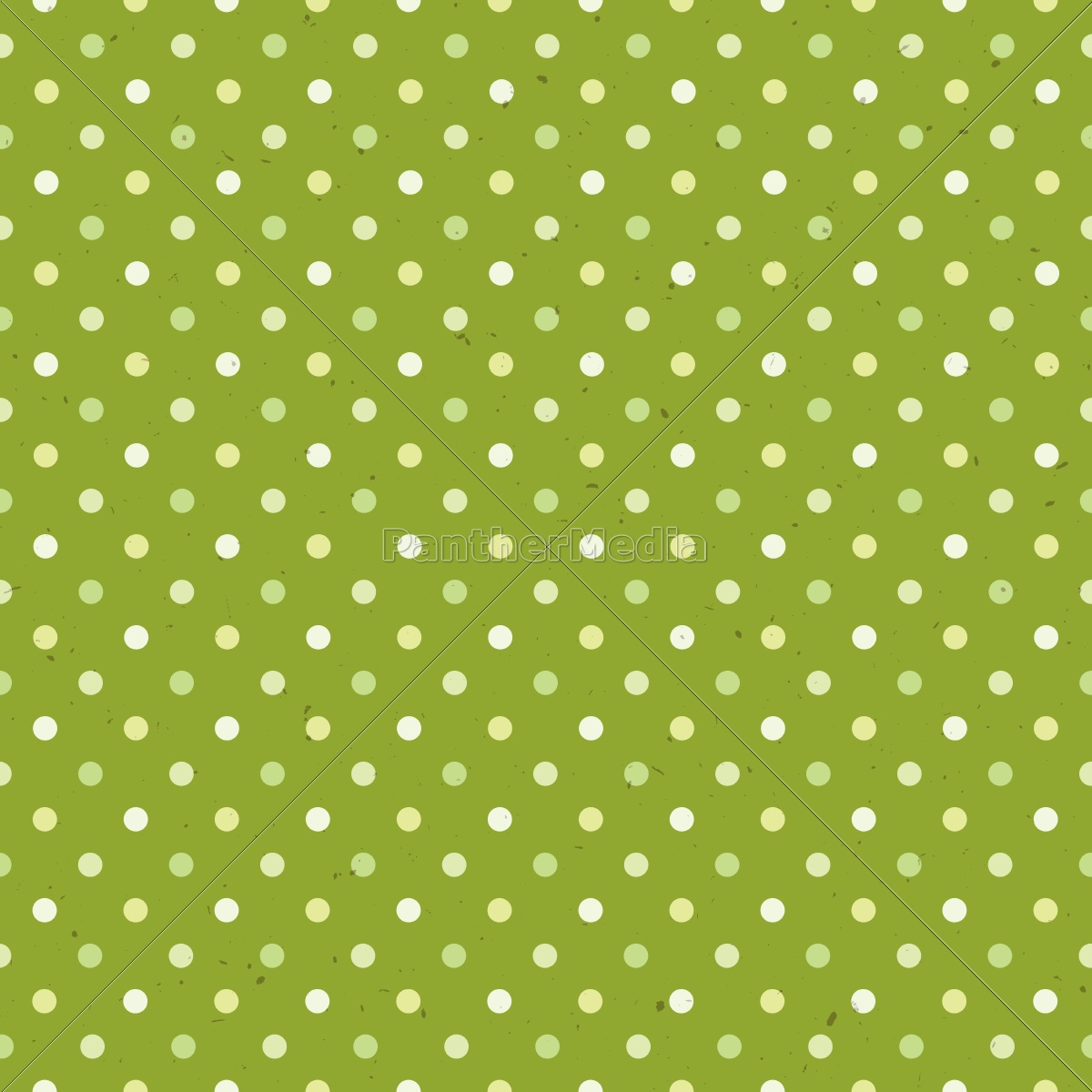 Seamless Green And White Polka Dot Background Stock Photo, Picture