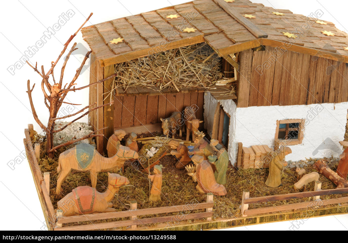 Christmas Crib Nativity Scene Royalty Free Photo 13249588