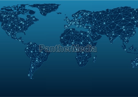 World Map Communications - Royalty free image #13501506 | PantherMedia ...