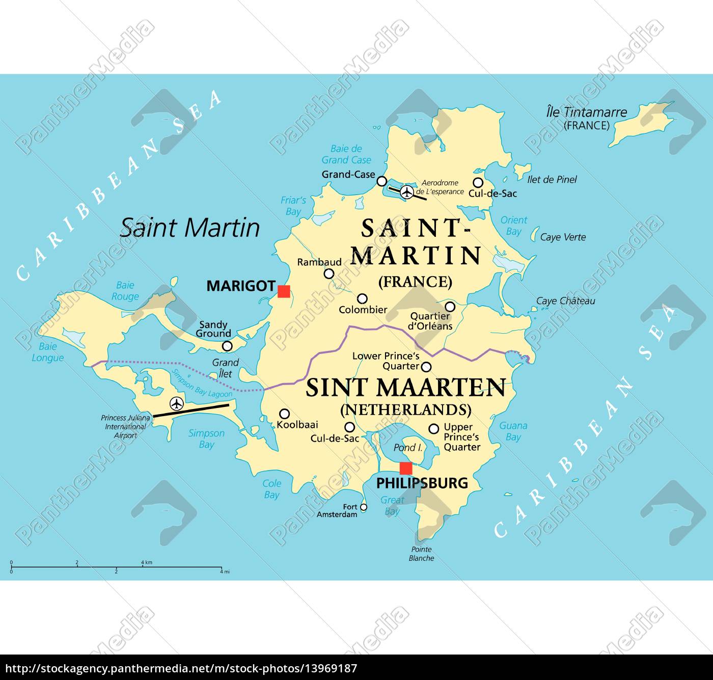 All 96+ Images Map Of St. Maarten In The Caribbean Sharp 03/2024