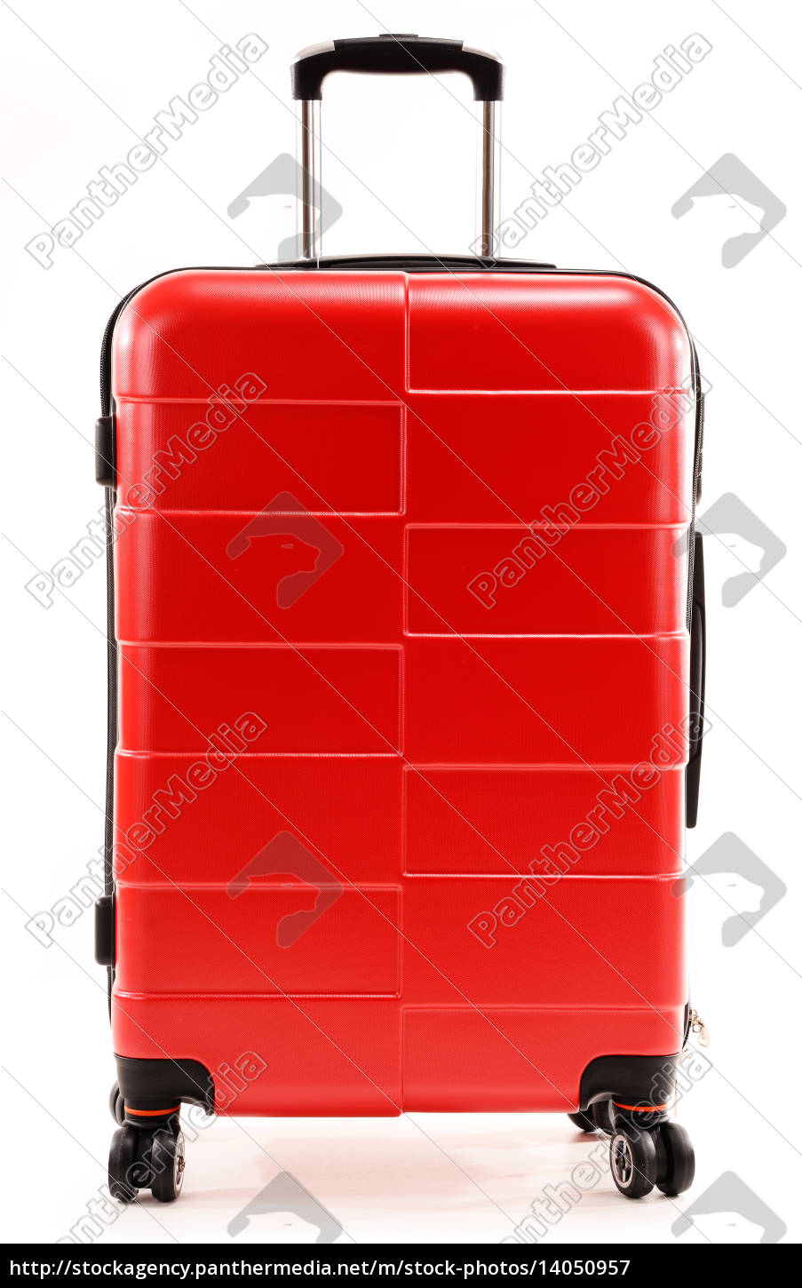 large red suitcase