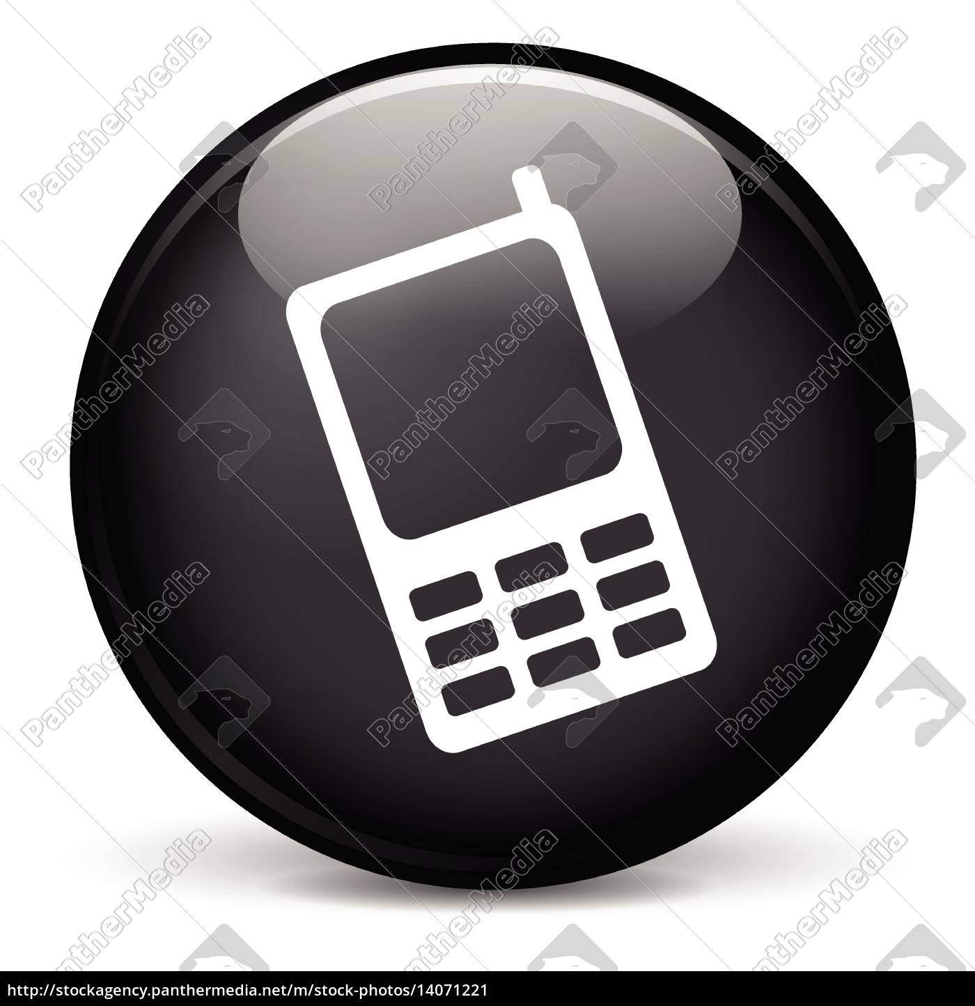 Mobile Phone Icon Royalty Free Image Panthermedia Stock Agency