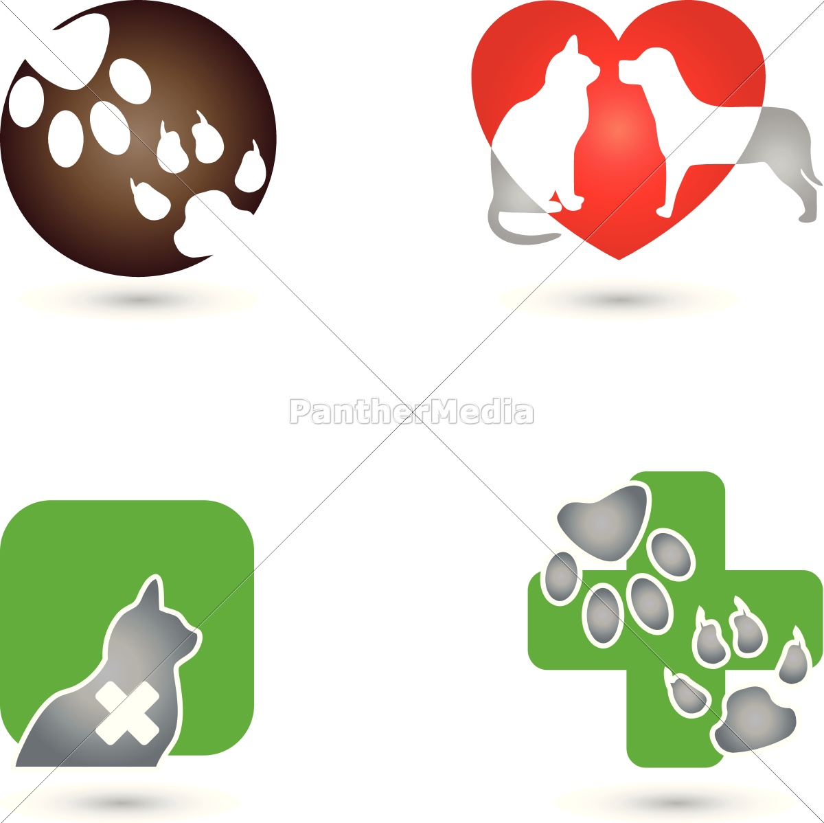 Cat Dog Logo Animal Animal Keeper Stock Photo Panthermedia Stock Agency