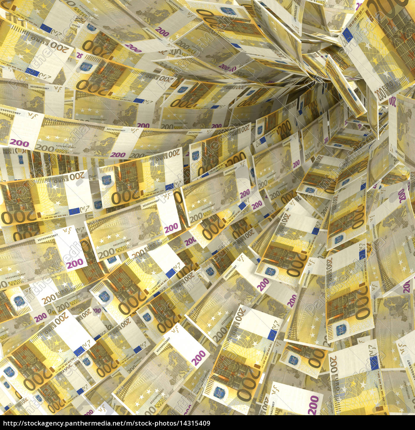 money swirls 200 euro - Royalty free image - #14315409 | PantherMedia Stock Agency