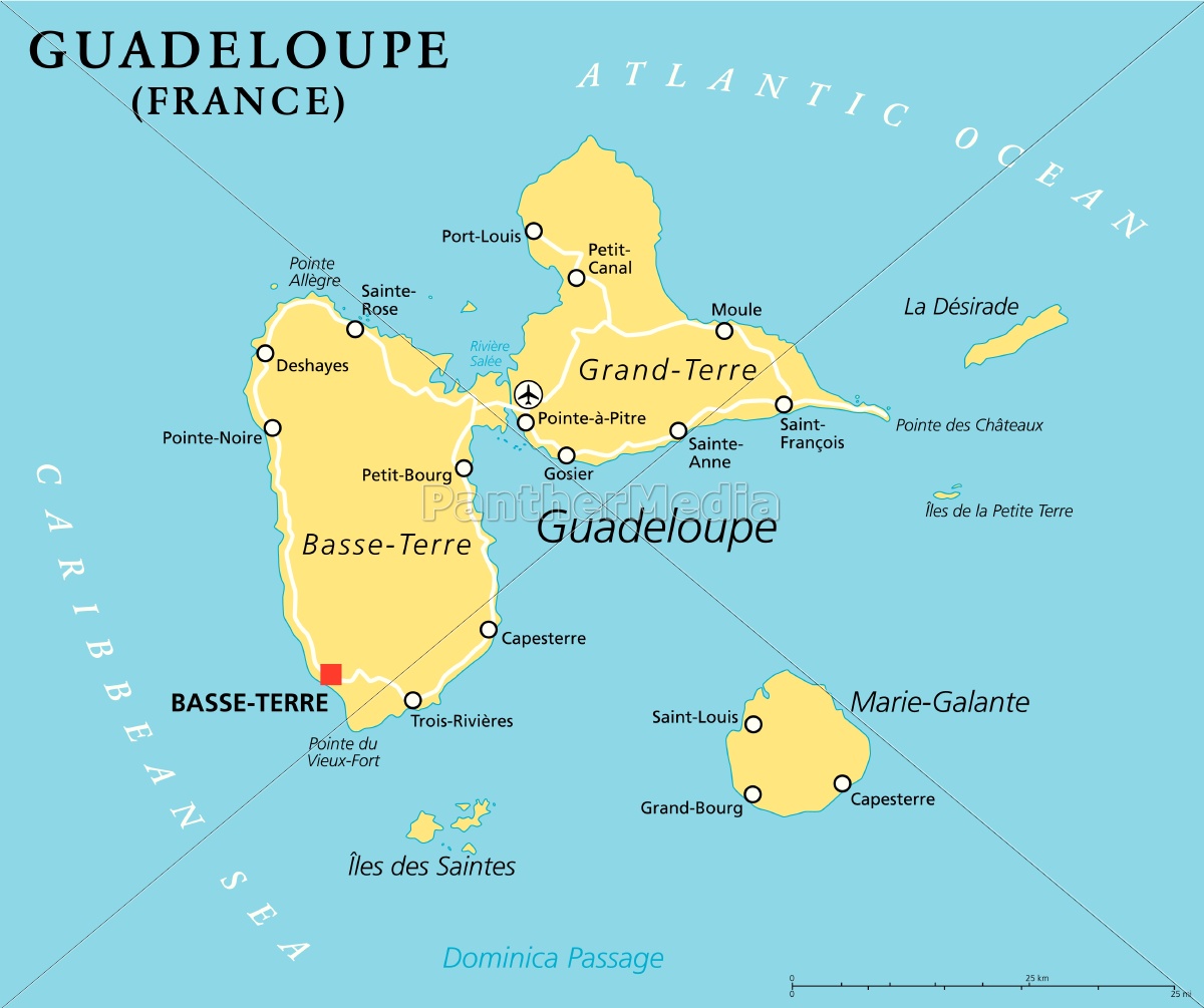 Carte de la Guadeloupe Images Arts et Voyages