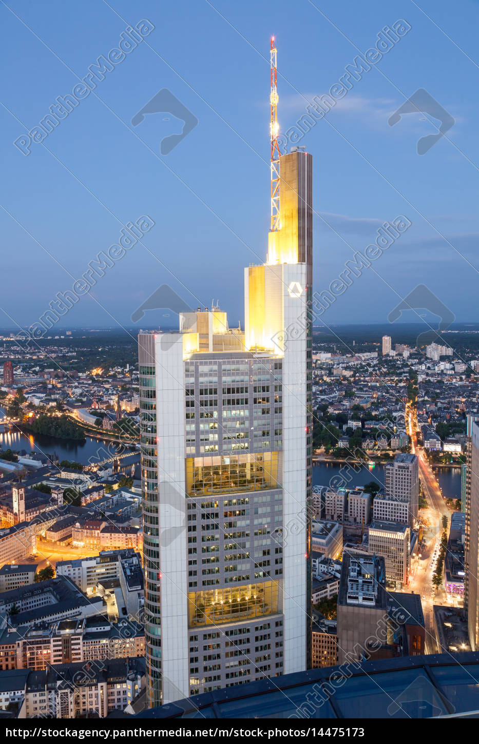 The Commerzbank Tower In Frankfurt Main Stock Photo Panthermedia Stock Agency