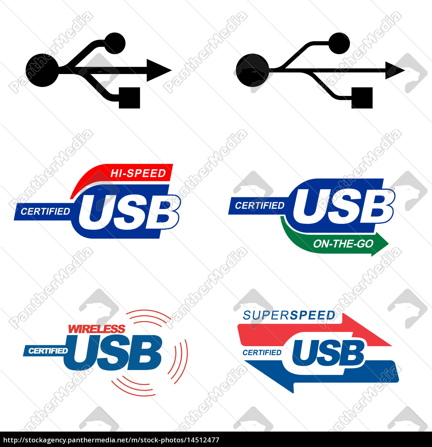 Usb Logos Stock Photo Panthermedia Stock Agency