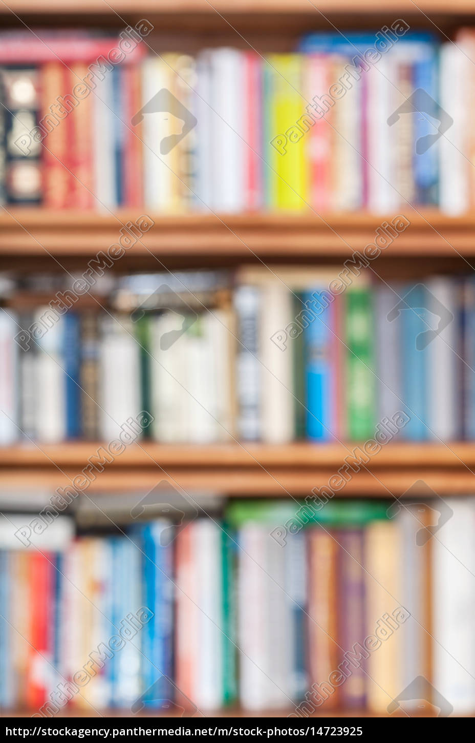 Blurred Background From Book Shelves Royalty Free Image 14723925 Panthermedia Stock Agency