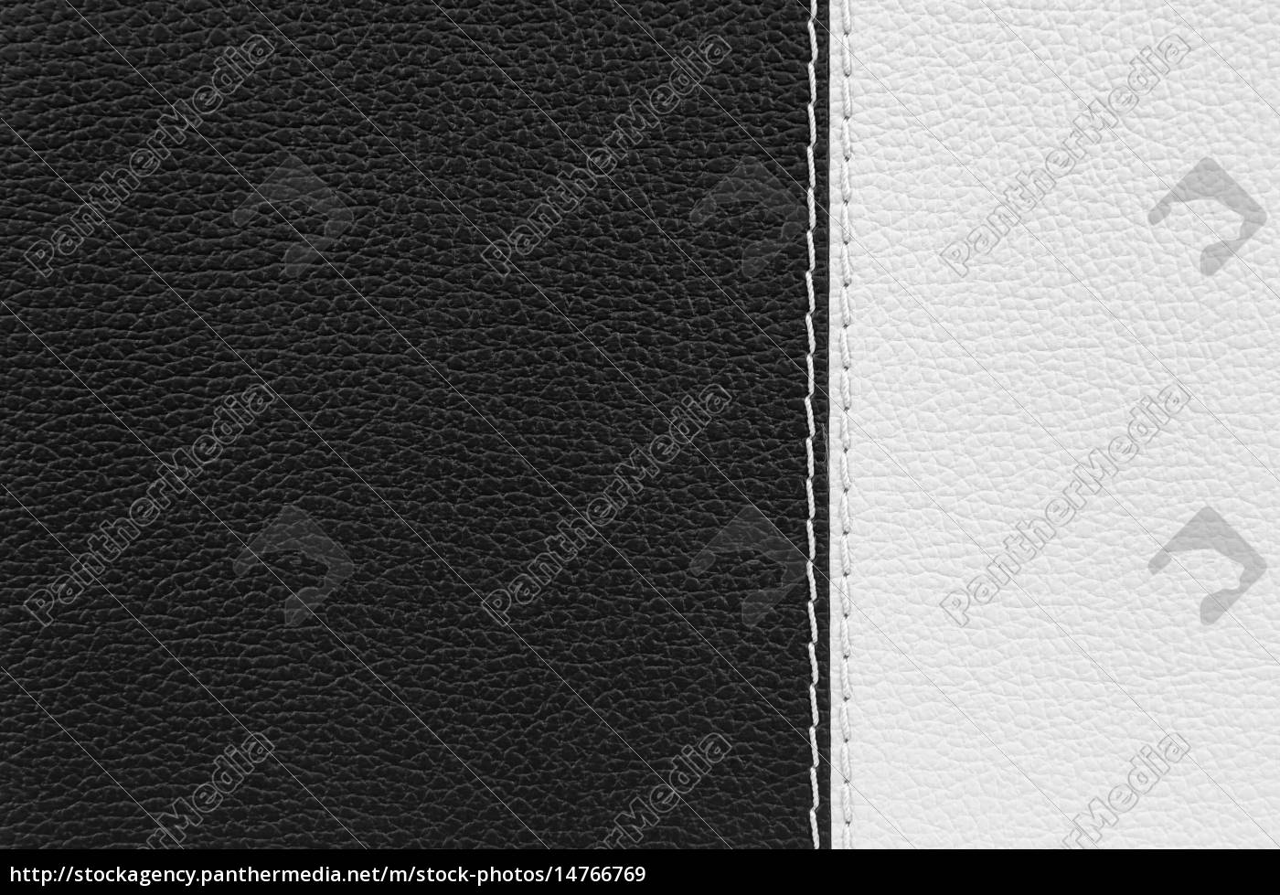 black and white leather texture with stitches Stock Photo 14766769 PantherMedia Stock Agency