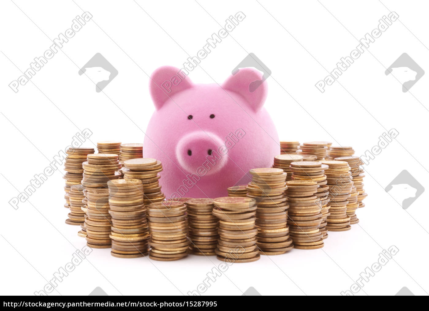 piggy bank with coins