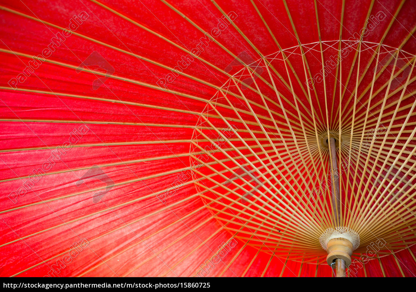 Traditional Japanese Red Umbrella - Stock Photo - #15860725 