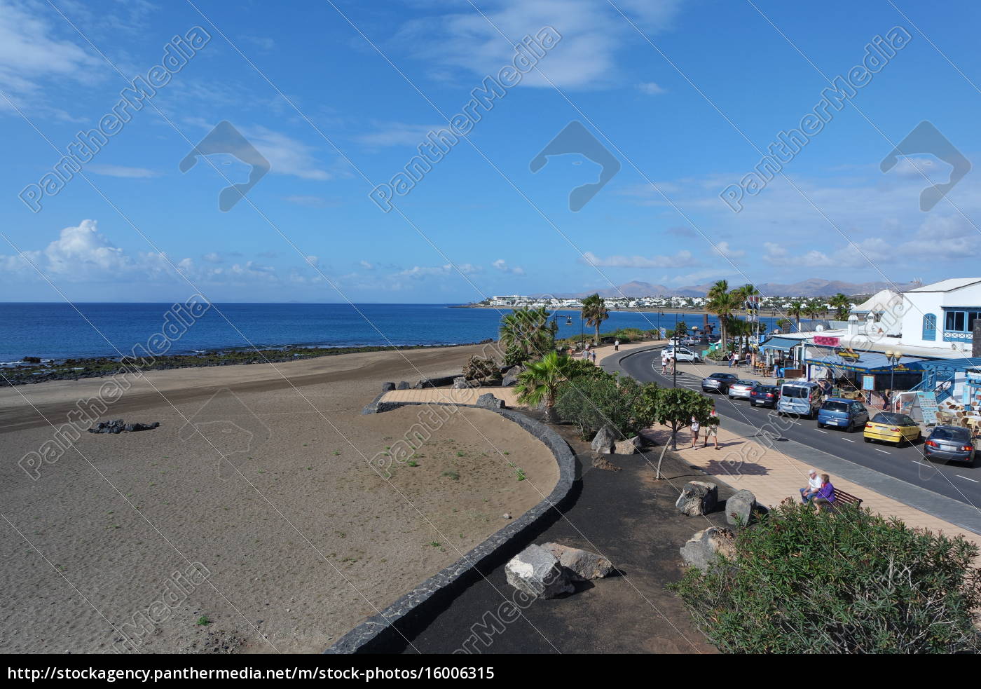 Promenade In Puerto Del Carmen Lanzarote Stock Photo Panthermedia Stock Agency