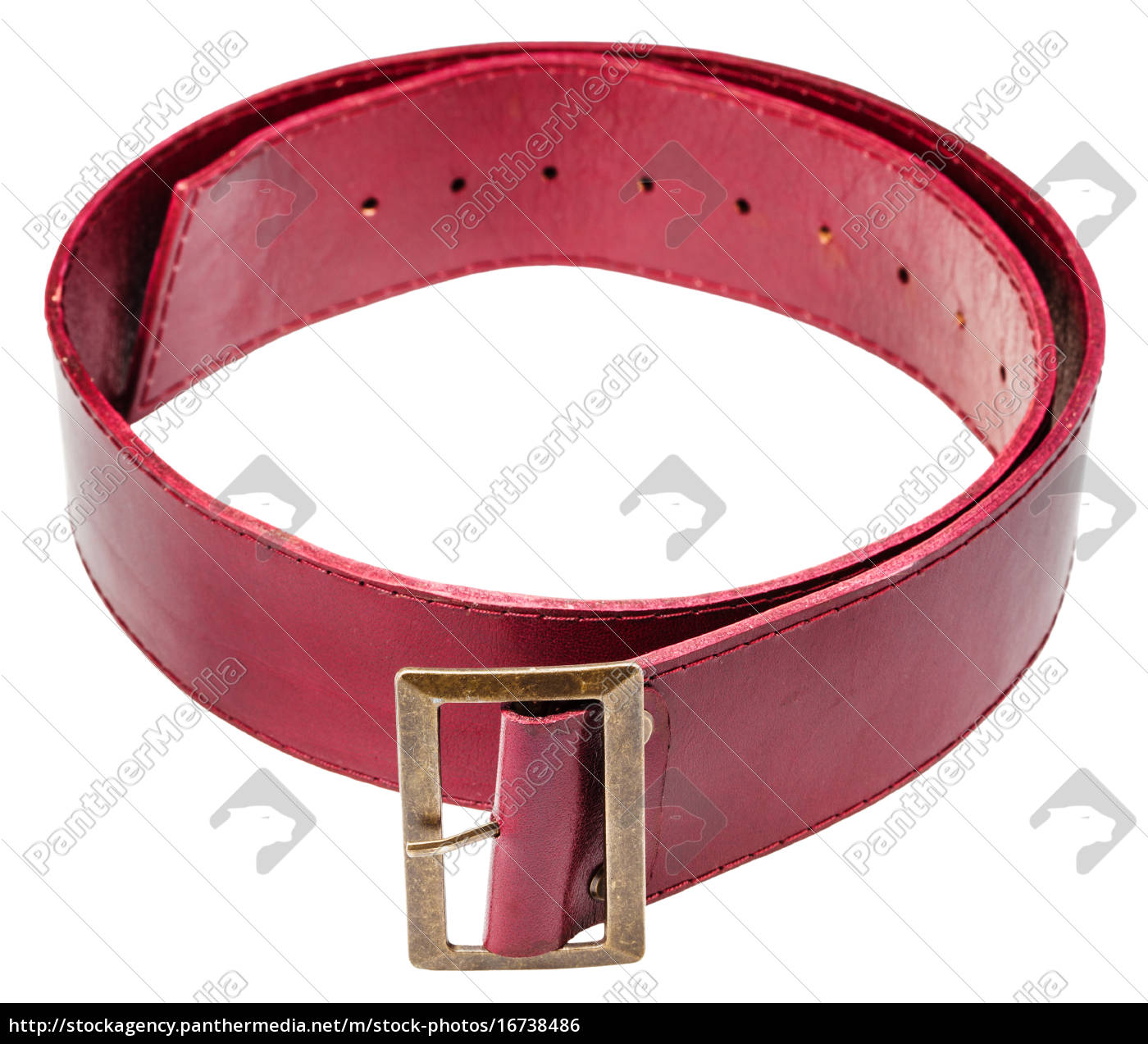 wide red belt