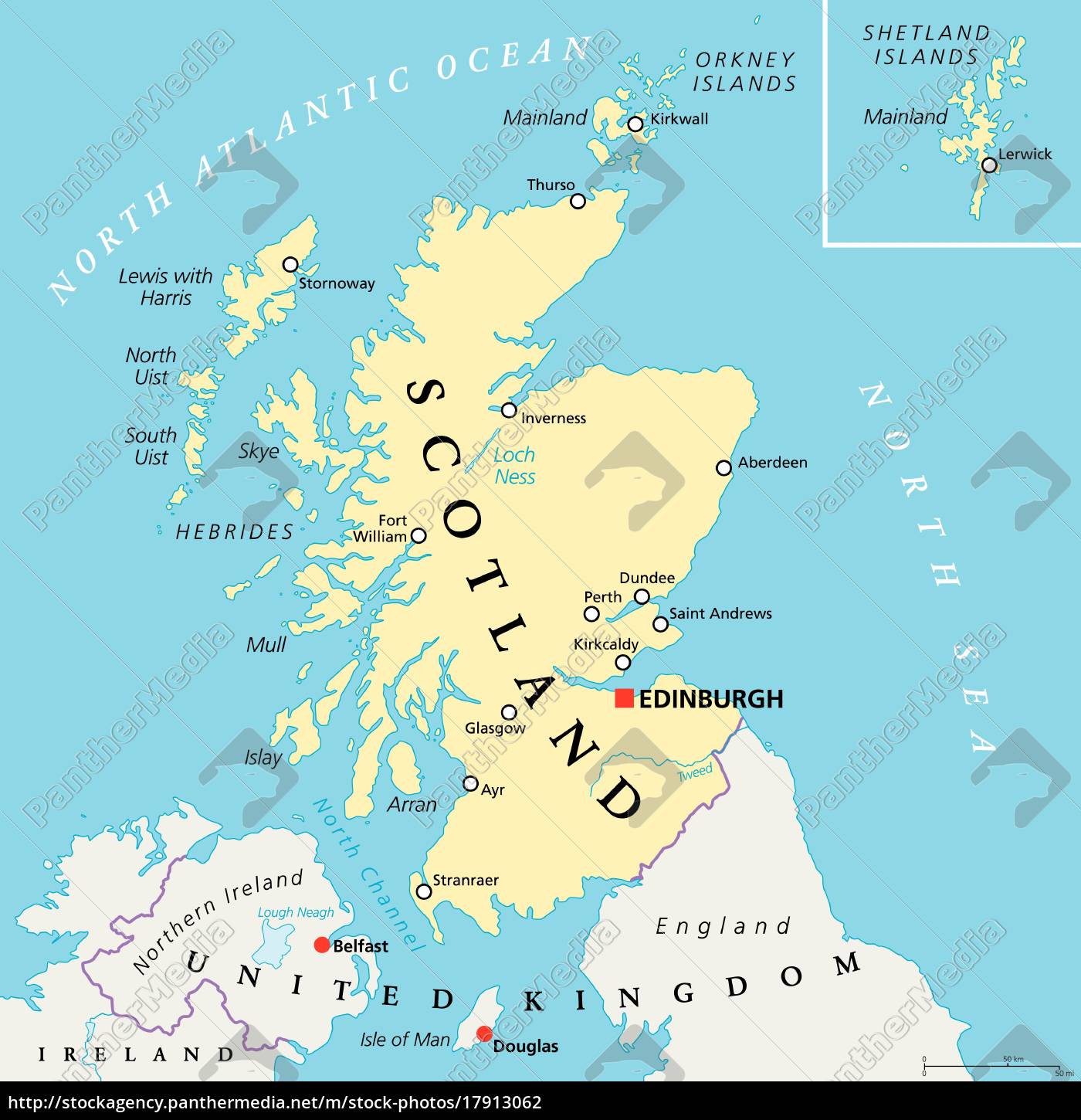 Independent Scotland Political Map - Stock image - #17913062 ...