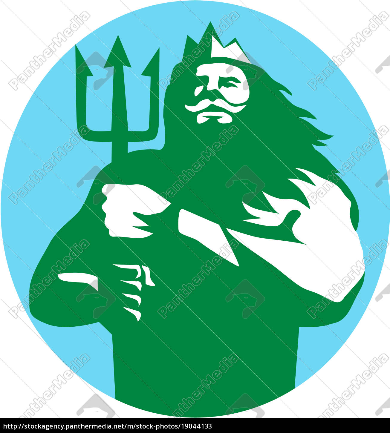 Triton Trident Circle Retro Stock Photo Panthermedia Stock Agency Triton Trident Circle Retro Stock Photo Panthermedia Stock Agency