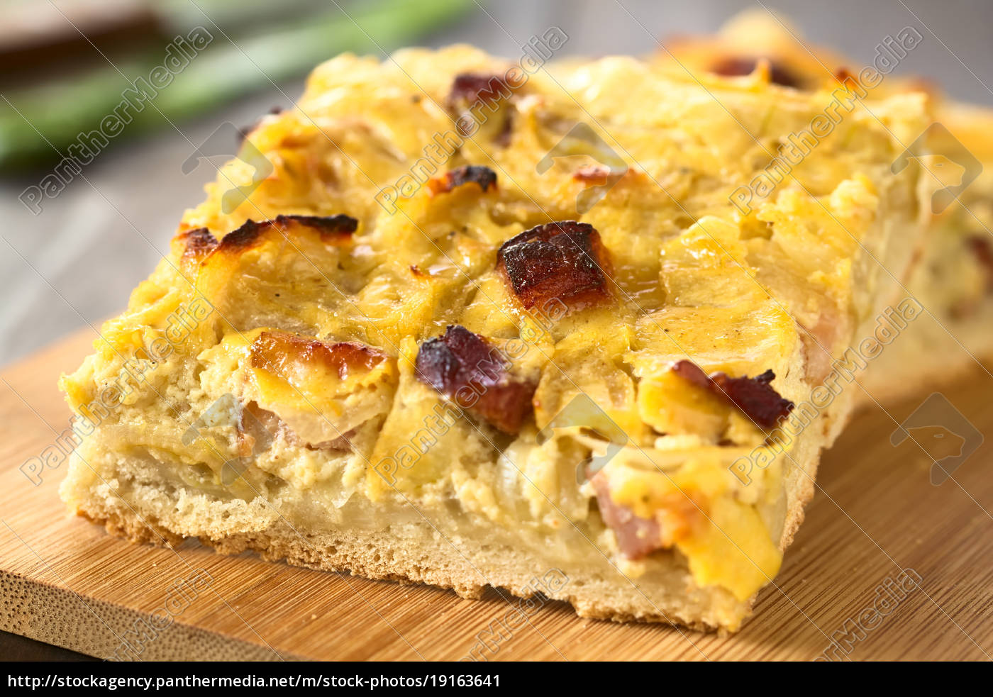 German Zwiebelkuchen Onion Cake - Stock Photo #19163641 | PantherMedia ...