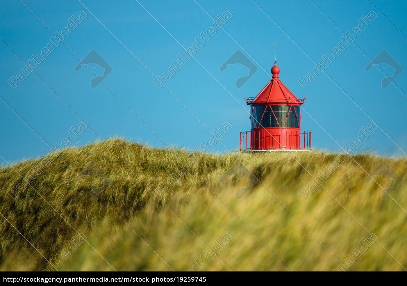 Lighthouse in Norddorf on the island of Amrum - Royalty free image ...