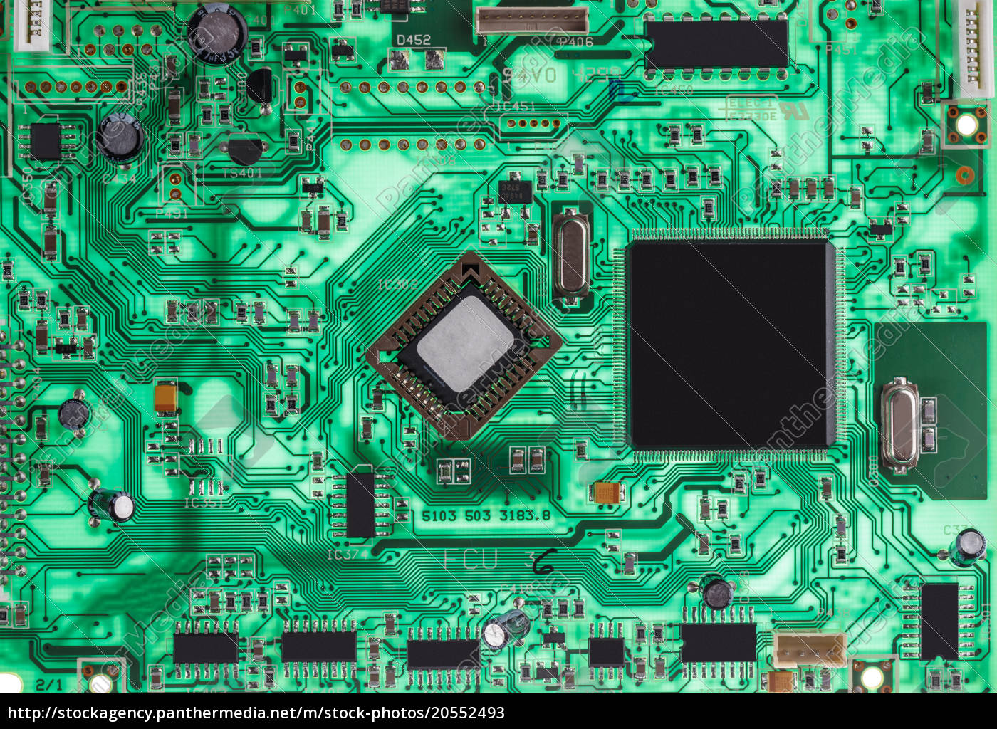 Green circuit board background - Royalty free image #20552493 ...