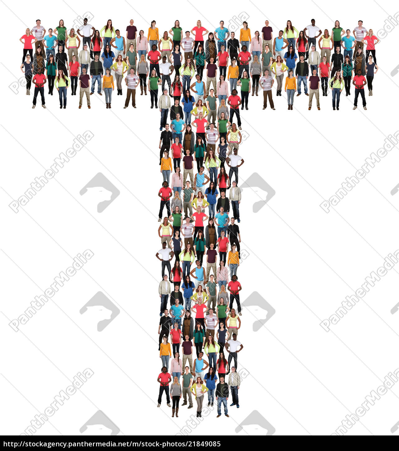 Letter T Alphabet People People People Group People Stock Photo 21849085 Panthermedia Stock Agency