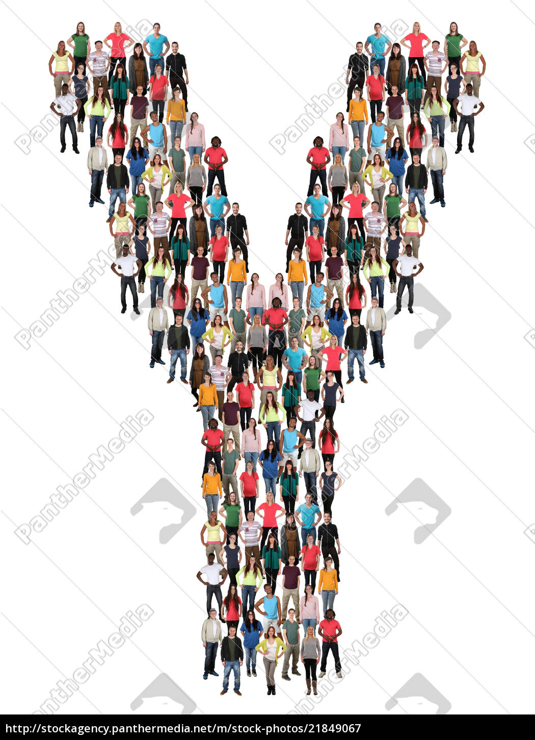 Letter Y Alphabet People People People Group People Stock Photo 21849067 Panthermedia Stock Agency