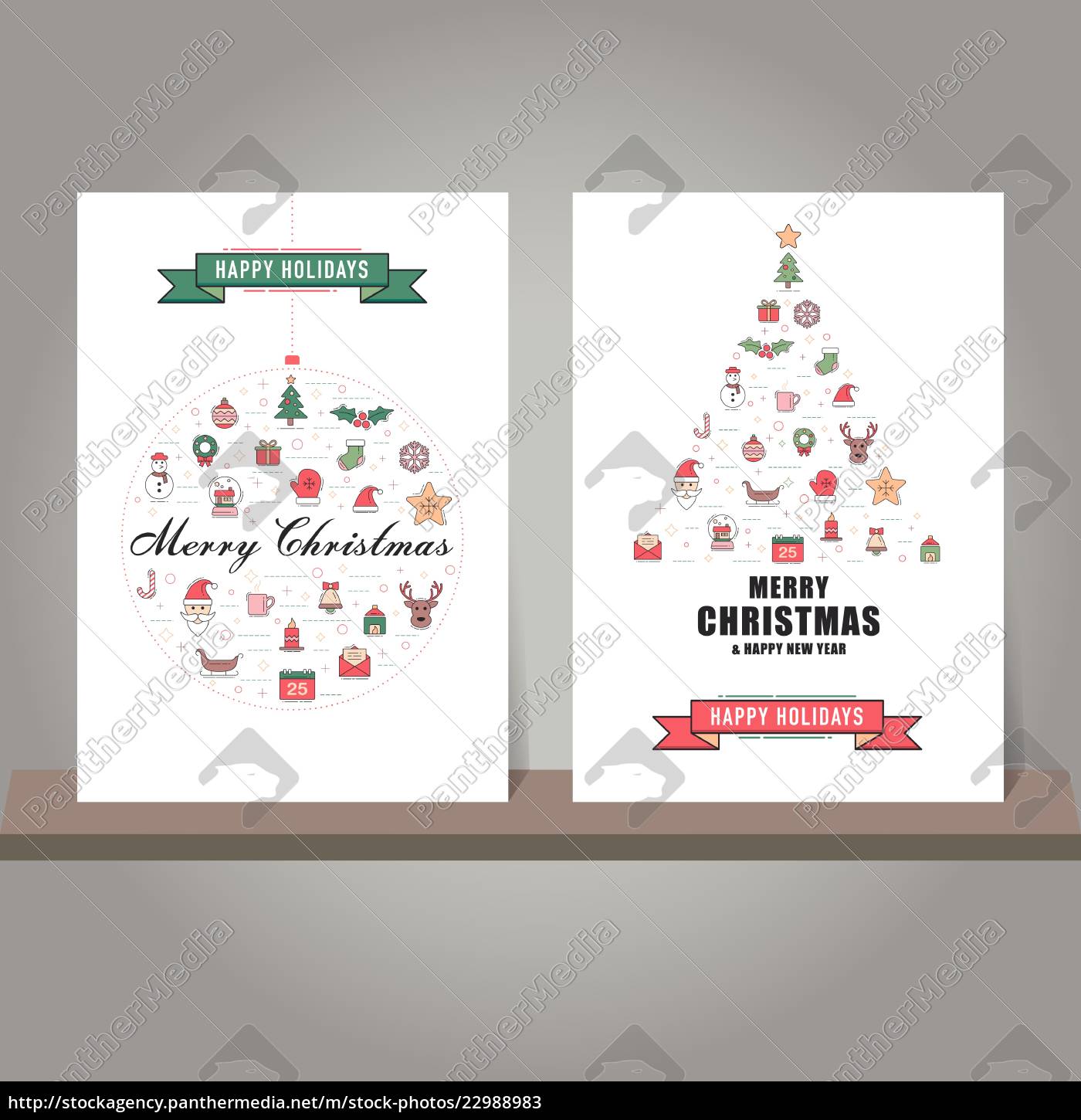 Download Christmas Greeting Card Or Invitation Background Stock Photo 22988983 Panthermedia Stock Agency PSD Mockup Templates