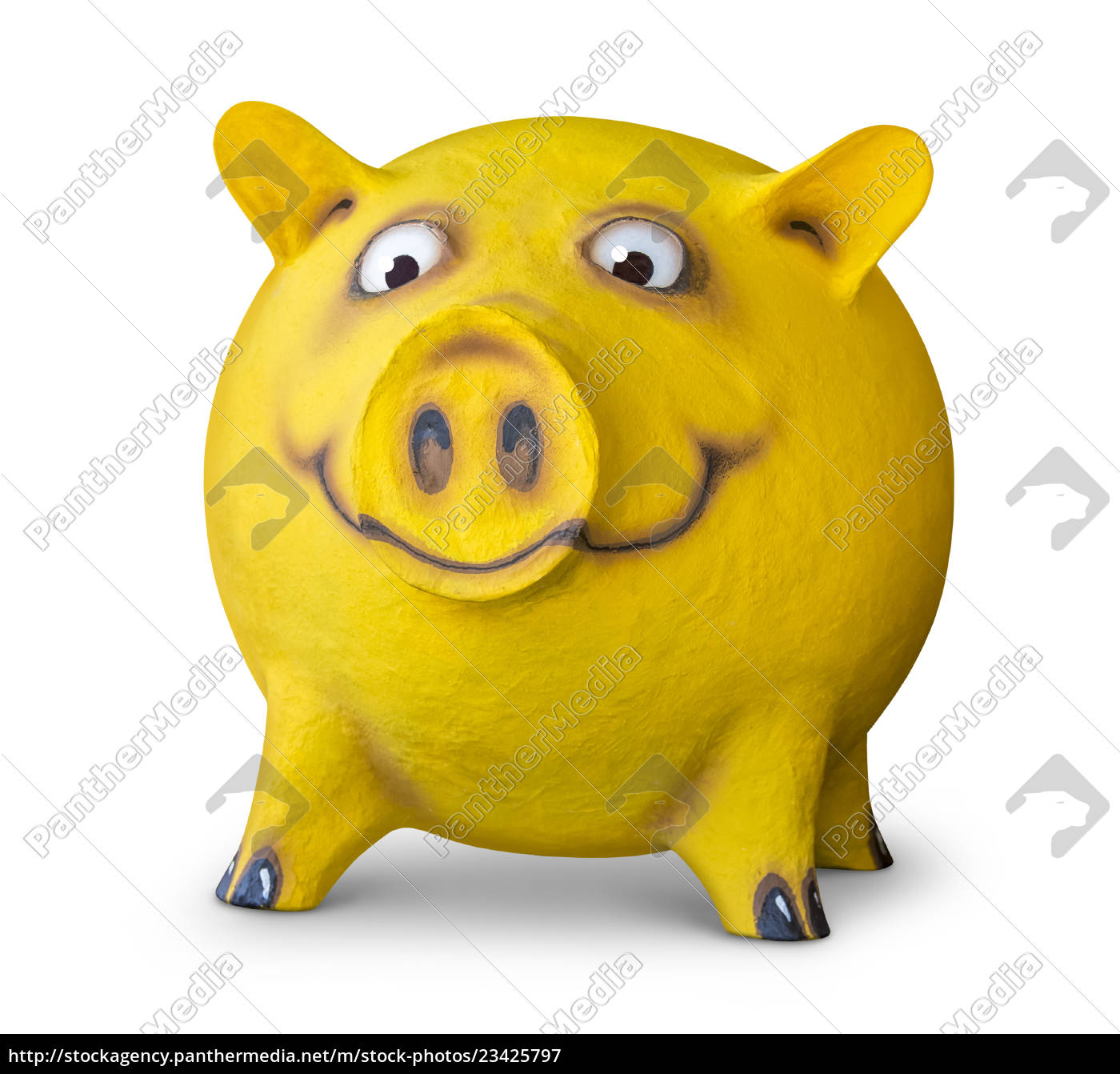 Funny Yellow Pig Royalty Free Image 23425797 Panthermedia Stock Agency