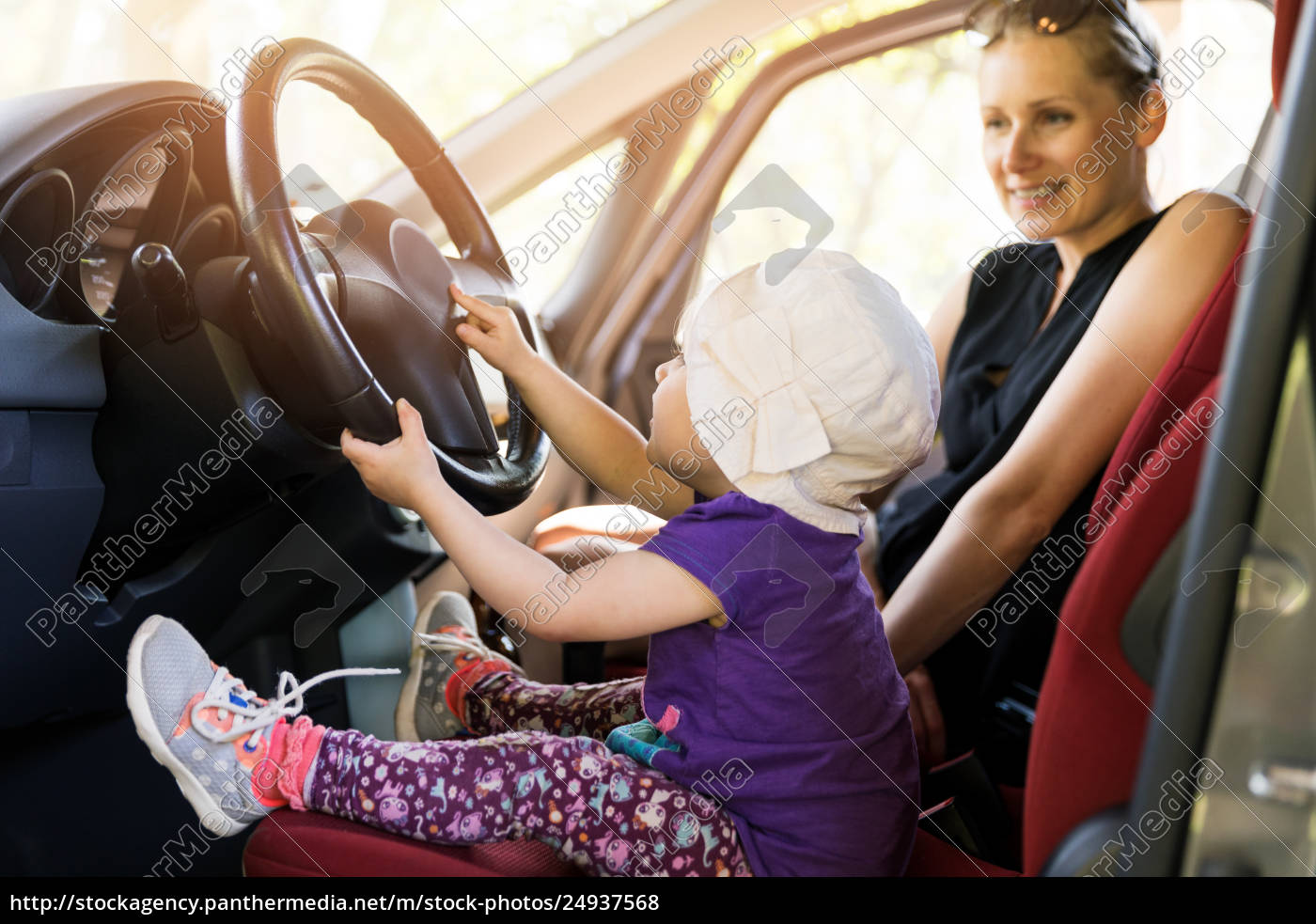 child seat steering wheel