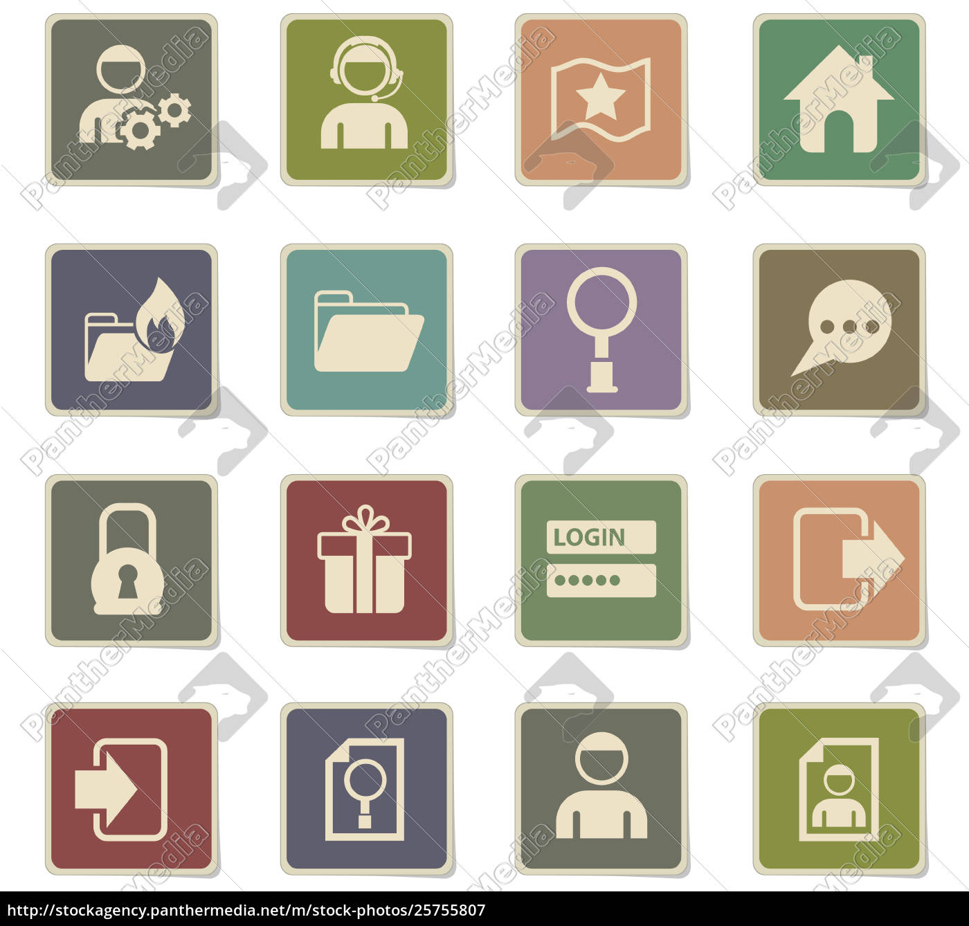 Forum Interface Icon Set Royalty Free Image 25755807 Panthermedia Stock Agency