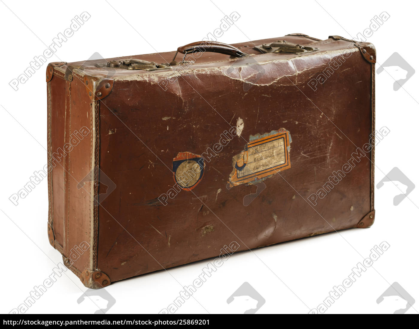 vintage leather suitcase