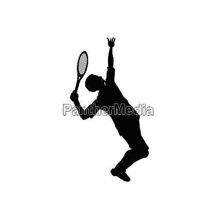 Tennis silhouette - Stock image #25985506 | PantherMedia Stock Agency