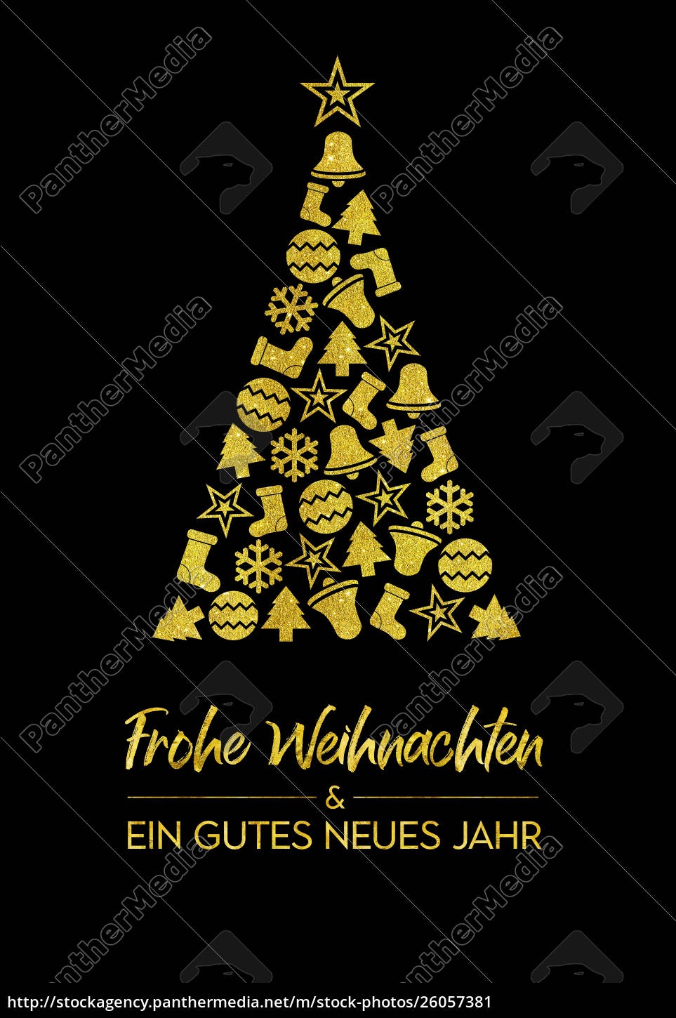 Greeting Card Frohe Weihnachten Und Ein Gutes Neues Stock Photo 26057381 Panthermedia Stock Agency