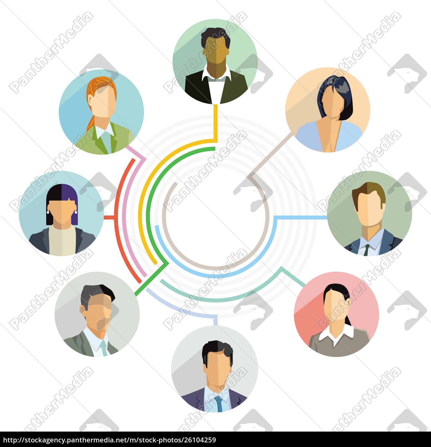 Teamwork Of Business People Symbol Presentation Stock Photo 26104259 Panthermedia Stock Agency