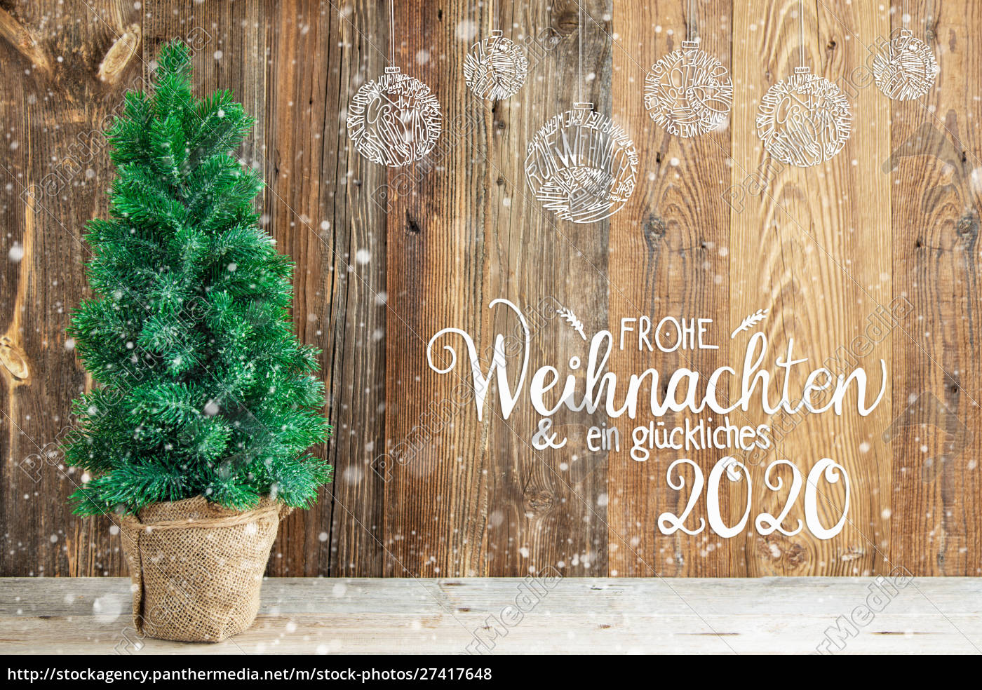 Christmas Ornament Tree Frohe Weihnachten Means Royalty Free Photo 27417648 Panthermedia Stock Agency