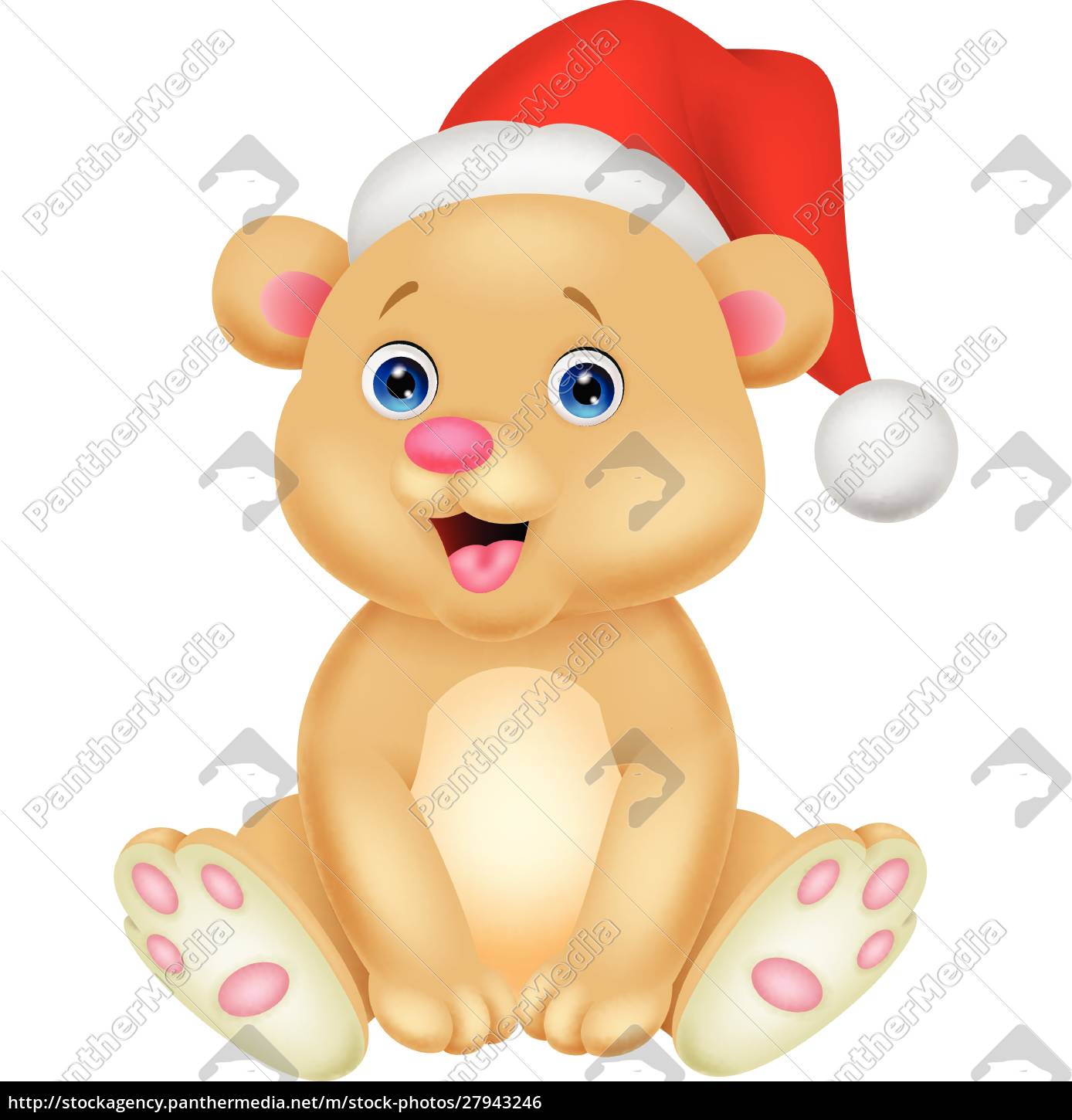 Cute Baby Bear Cartoon Sitting Stock Image Panthermedia Stock Agency