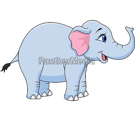 Cute elephant cartoon - Royalty free photo #28007804 | PantherMedia Stock  Agency