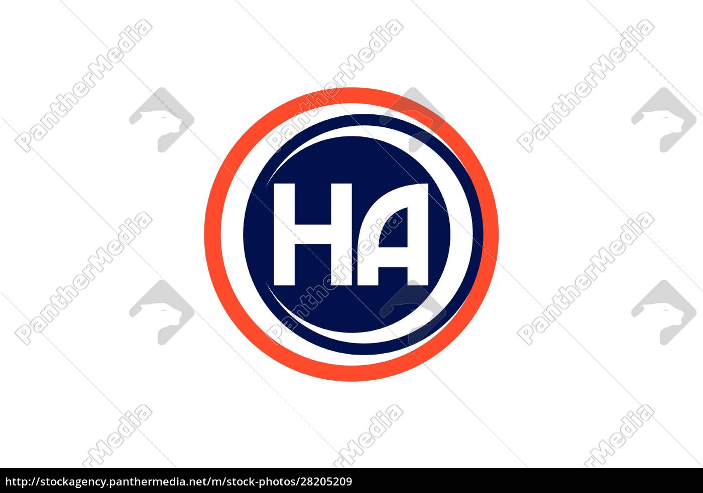 H A, HA Initial Letter Logo design vector template, Graphic