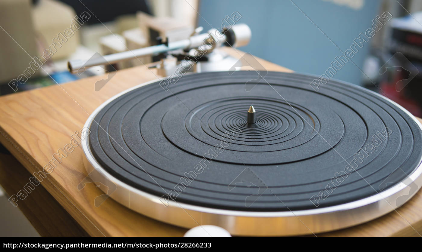 Close Up Of Modern Turntable Vinyl Record Player Stock Photo Panthermedia Stock Agency