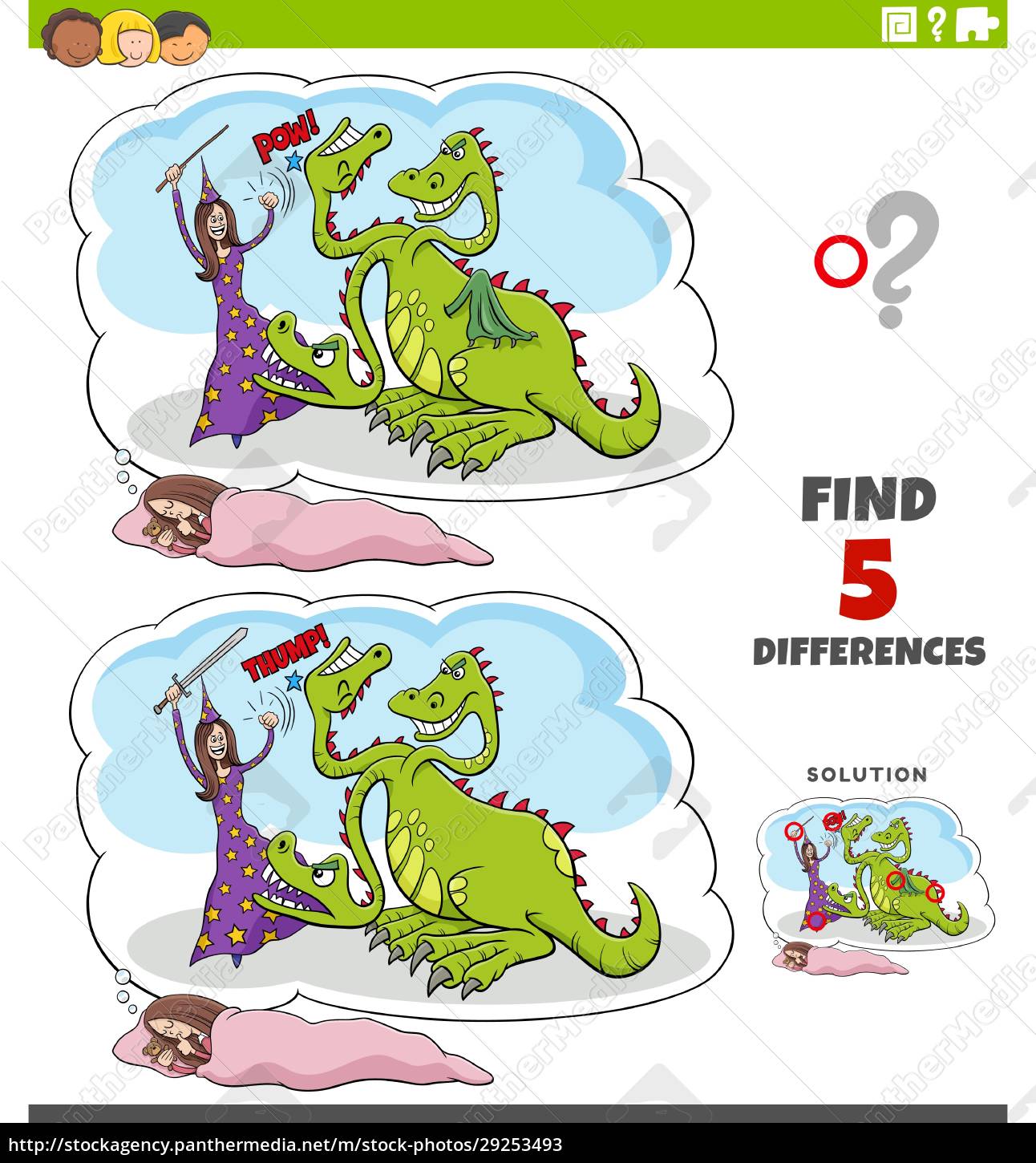 differences-educational-game-with-fantasy-dream-stock-photo